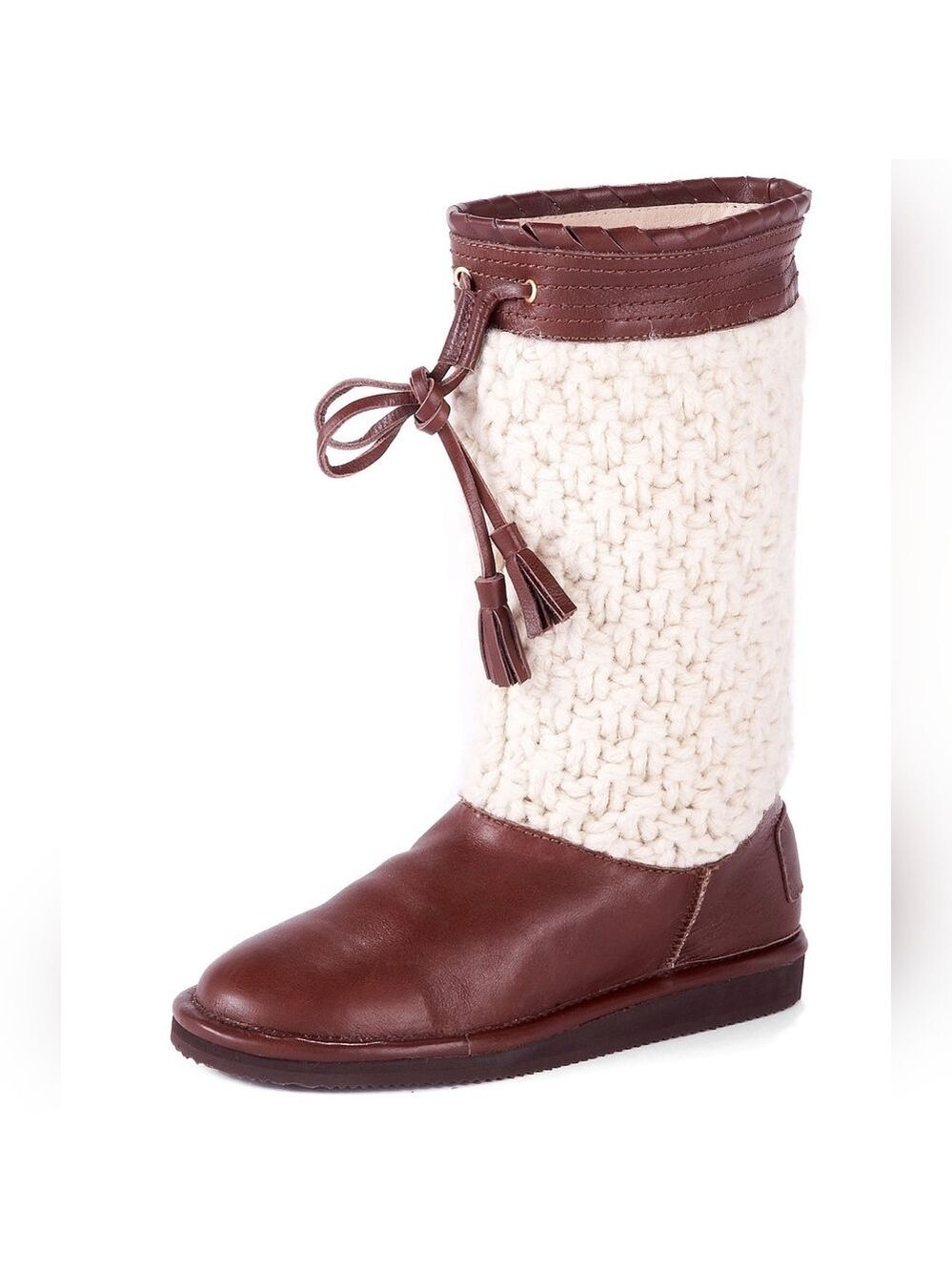 Michael Kors Knit/Leather Boots
